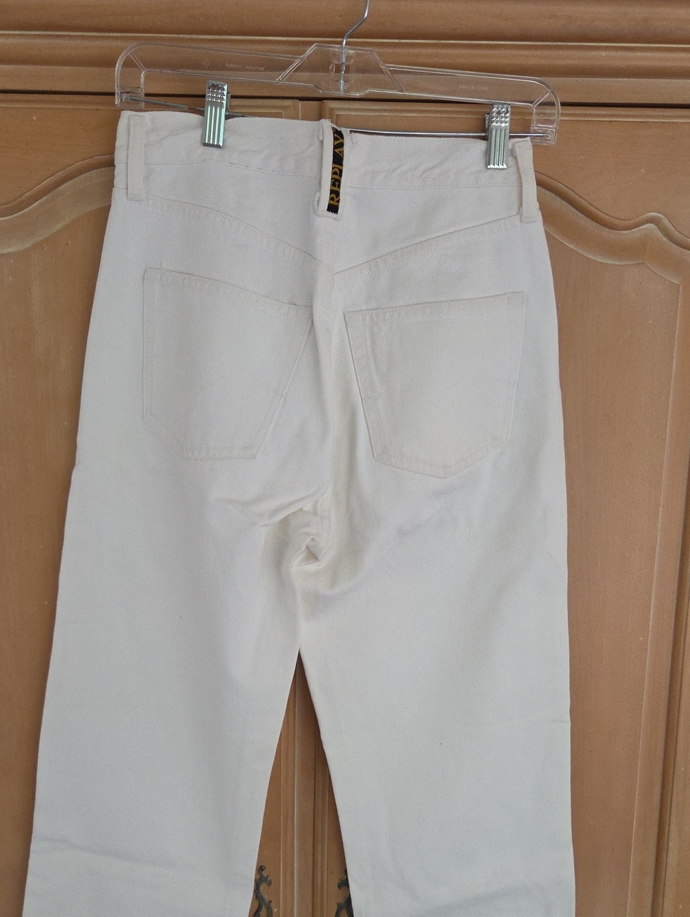 Vintage Replay Cream High-Waist Women’s Jeans